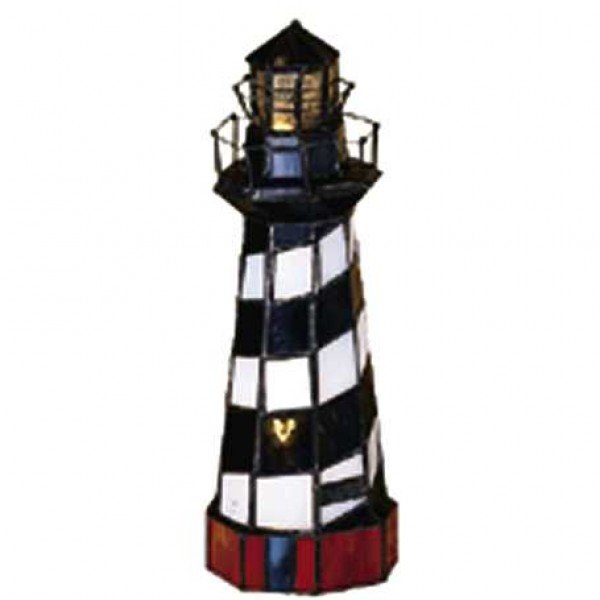 Cape Hatteras Lighthouse Stained Glass Accent Lamp