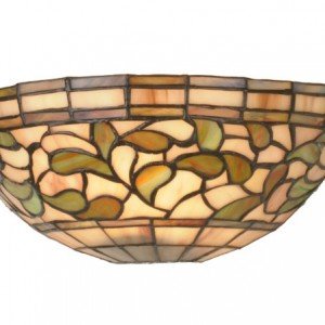 Turning Leaf Tiffany Stained Glass Sconce Light