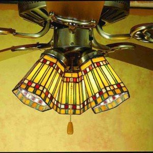 Prairie Corn Tiffany Stained Glass Fan Shade