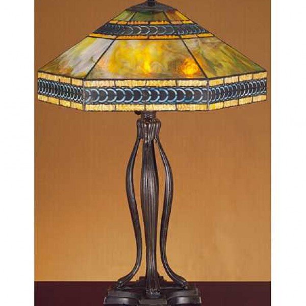 Cambridge Mission Tiffany Stained Glass Table Lamp