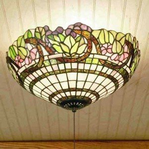 Handel Grapevine Tiffany Stained Glass Flush Mount