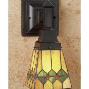 Martini Mission Tiffany Stained Glass Sconce Light