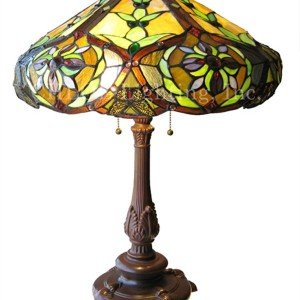 Parasol Victorian Tiffany Stained Glass Table Lamp