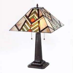 Aberle Mission Tiffany Stained Glass Table Lamp