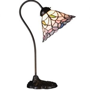 Daffodil Bell Tiffany Stained Glass Desk Lamp