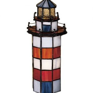 Hilton Head Lighthouse Stained Glass Accent Lamp
