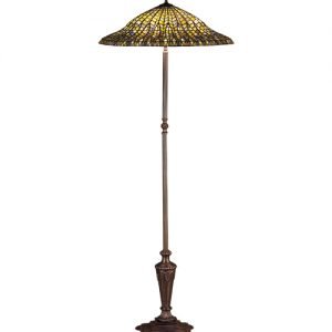 Lotus Leaf Tiffany Stained Glass Floor Lamp