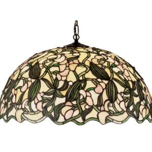 Sweet Pea Tiffany Stained Glass Pendant Light