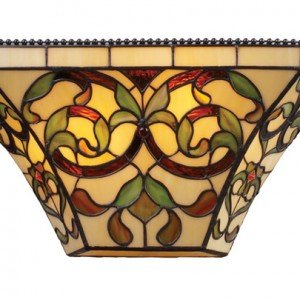 Earth Toned Tiffany Stained Glass Wall Sconce