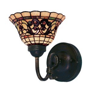 Buckingham Design Tiffany Stained Glass Wall Sconce