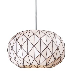 Tetra Round Tiffany Stained Glass Pendant Light