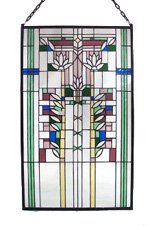 Lotus Stained Glass Panel