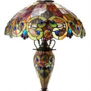 Vict Autumn Dbl Lit Table Lamp – Not Lit