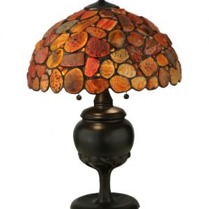 Agata Red Tiffany Stained Glass Table Lamp